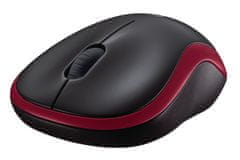 Logitech miš M185, crveni