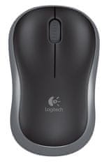 Logitech miš M185 Wireless, sivo-crni (910-002238)