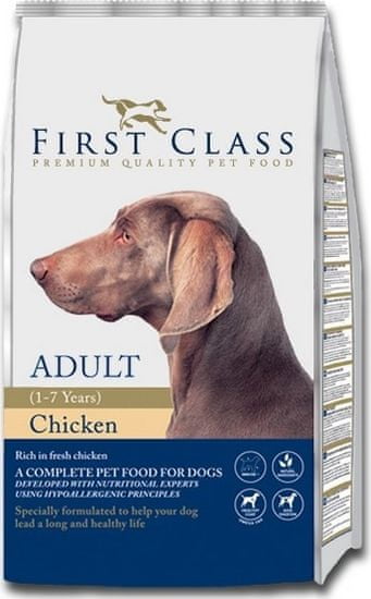 First Class Dog Adult Chicken hrana za pse, 12 kg