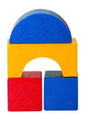 Woody Male drvene šarene kocke, 100 komada