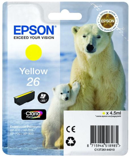 Epson tinta T2614 (C13T26144010), žuta