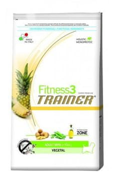 TRAINER Fitness 3 suha hrana za odrasle pse Mini Vegetal, 7,5 kg