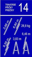 Venbos Trodjelne ljestve Expert 38, 3×14