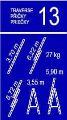 Venbos trodjelne ljestve Expert 38, 3×13