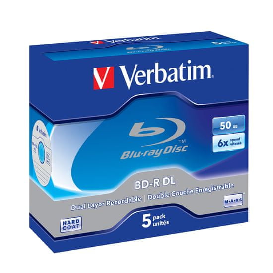 Verbatim BD-R DL 50 GB (43748), 5 komada