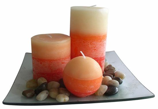 Toro poklon set 3 svijeće s mirisom naranče