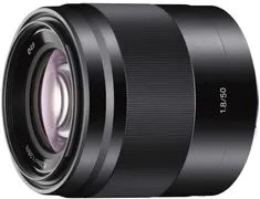 Sony objektiv SEL 50 mm F1,8, crni