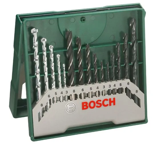 Bosch 15-dijelni komplet svrdla Mini X-Line (2607019675)