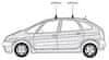 Cruz Kit za krovni spremnik za VW Golf V i VI(935-073)