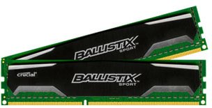 Crucial Memorija (RAM) Ballistix Sport DDR3 2x 8 GB 1600 MHz (BLS2CP8G3D1609DS1S00CEU)