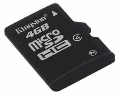 Kingston Micro Secure Digital (microSD) kartica SDC4/4GB 4GB + adapter SD