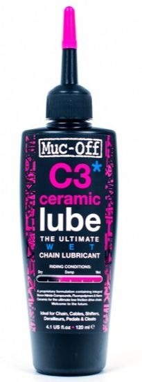 Muc-Off Sredstvo za podmazivanje lanca Muc Off C3 WET Ceramic Lube, 120 ml
