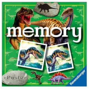 Ravensburger društvena igra Memory, dinosauri