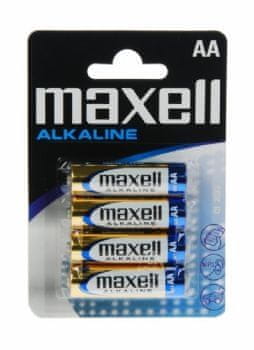 Maxell Baterije LR6 AA, 1,5 V, 4 komada