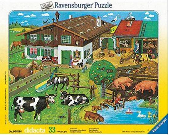 Ravensburger slagalica Upoznajte životinje na farmi, 33 dijela (6618)