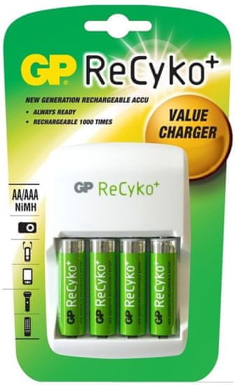 GP punjač baterija ReCyko + 4x AA 2100 mAh
