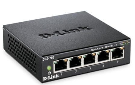 D-LINK gigabitni switch D-Link DGS-105 5-portni