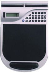 Podloga za miša s kalkulatorom, srebrna/crna