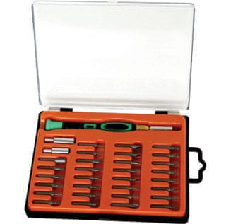 Precizni odvijači s prilagodljivom dužinom do 25 cm, 33-dijelni set