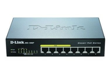 D-LINK Gigabit switch D-Link DGS-1008P, 8-portni