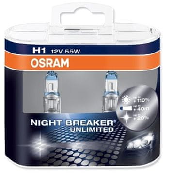 Osram par žarulja H1 - 55W - 12V Night Breaker Unlimited
