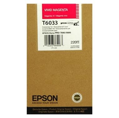 Epson tinta T6033 Vivid Magenta 220 ml