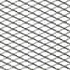 ukrasna mreža za branik, 125 x 25 cm, aluminijska, srebrna