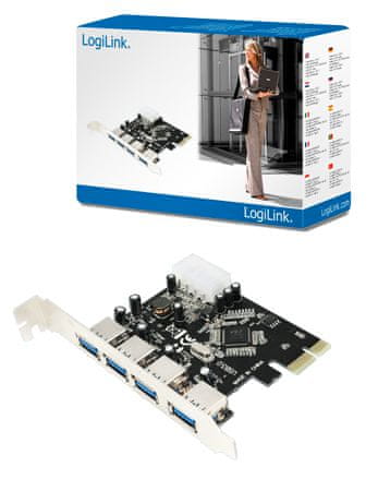 LogiLink PCI-E kartica za proširenja PC0057A, 4x USB 3.0
