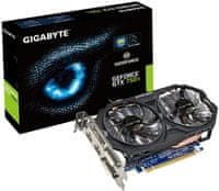 Gigabyte grafička kartica Gigabyte GeForce GTX 750 Ti, 2 GB, PCI-E (GV-N75TOC-2GI)
