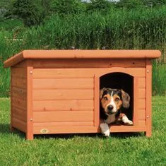Trixie drvena kućica za pse s ravnim krovom, S-M: 85x58x60 cm