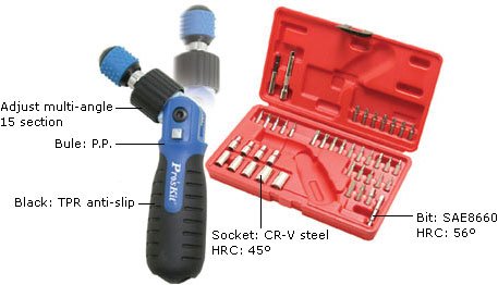 Pro’sKit odvijač s 43-dijelnim setom