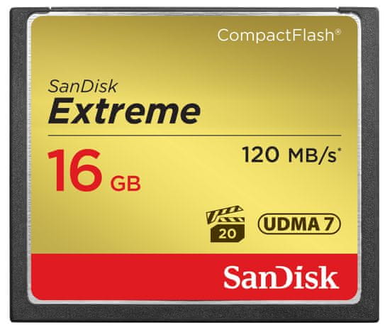 SanDisk Compact Flash kartica Extreme CF 16 GB (120 MB/s)