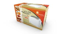 Adler toster, 750W, bijeli