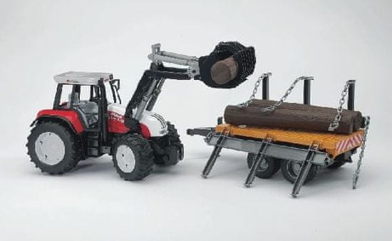 Bruder traktor Steyer s prikolicom 02088