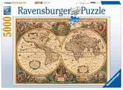 Ravensburger Povijesna karta svijeta slagalica, 5000 komada