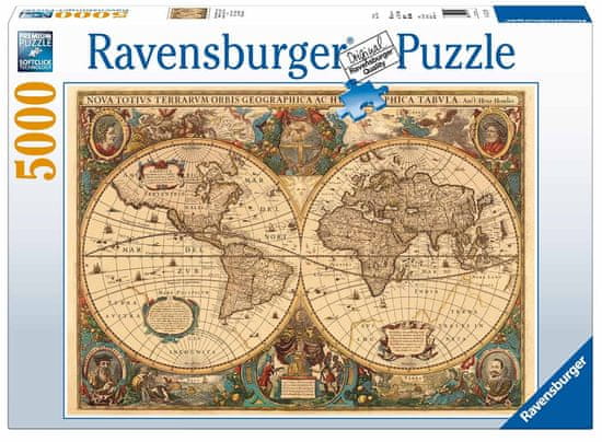 Ravensburger slagalica povijesne karta svijeta, 5000 dijelova