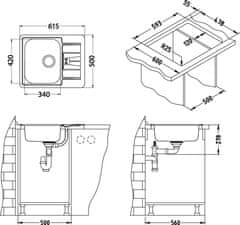 Alveus sudoper Line 60