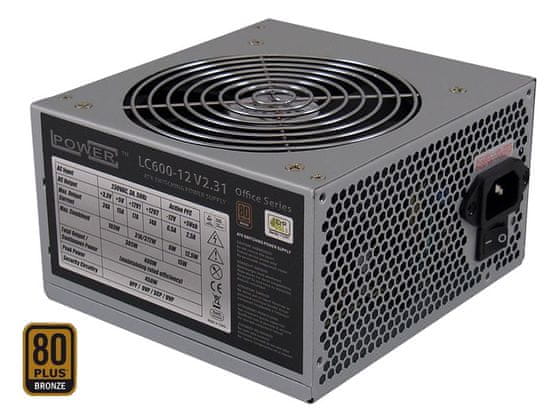 LC Power napajanje LC-600-12 V2.31, ATX 450 W, 80Plus Bronze