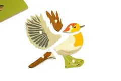 Montessori pomůcky slagalica - ptica