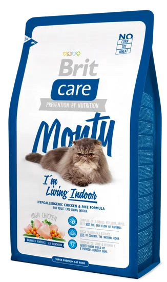 Brit Care Cat Monty I´m Living Indoor hrana za notranje mačke, 2 kg