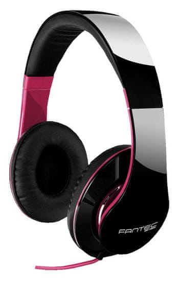 Fantec slušalice stereo SHP-250AJ, crno/ružičaste