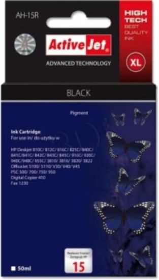ActiveJet crna tinta HP (C6615A 15)