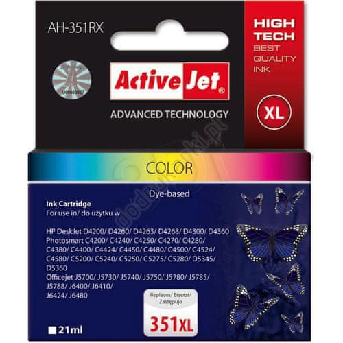 ActiveJet komplet tinta HP CB338 351XL