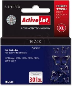 ActiveJet crna tinta HP CH563, 301XL