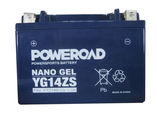 Yucell Poweroad akumulator za motor YG14ZS gel (12V 11.2Ah, 151 x 87 x 110)