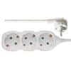 EMOS P0322 produžni kabel 2 m, 3 utičnice, bijeli, PVC, 1 mm2