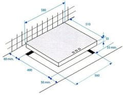Beko staklokeramička ploča za kuhanje HIC64503TX