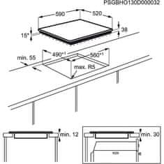Electrolux stakolkeramička ploča za kuhanje EHF6547FXK