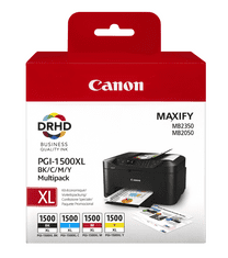 Canon komplet tonera PGI-1500XL MultiPack (B, C, M, Y)