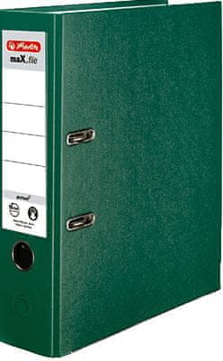 Herlitz registrator maX.file protect A4, 80 mm, zeleni